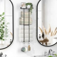   4Pcs Large Capacity Towel Storage Racks