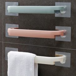 9Pcs Multi Functional Wall Mounted Single Towel Rack