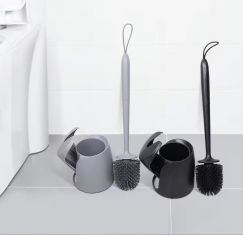 6Pcs Economic Long Handle Silicone Clean Toilet Brush