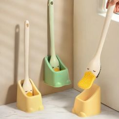 6Pcs Duck Shape Double Bristle Toilet Brush 