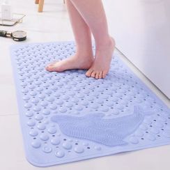 6Pcs Shower Massage Mat with Drainage Holes