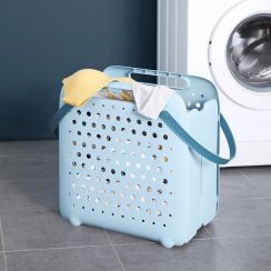 8Pcs Foldable Plastic Storage Blue