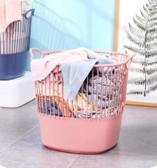 8Pcs Large Capacity Clothes Plastic Storage Basket