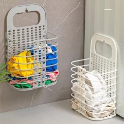 120Pcs Folding Wall Mounted Plastic Storage Basket 